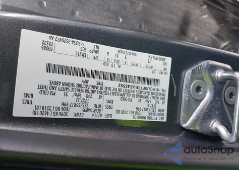 2014 Ford Escape S z USA, uszkodzony, nr VIN 1FMCU0F73EUE45592